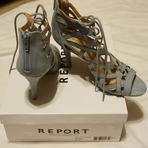 Strappy String Up Heels excellent condition